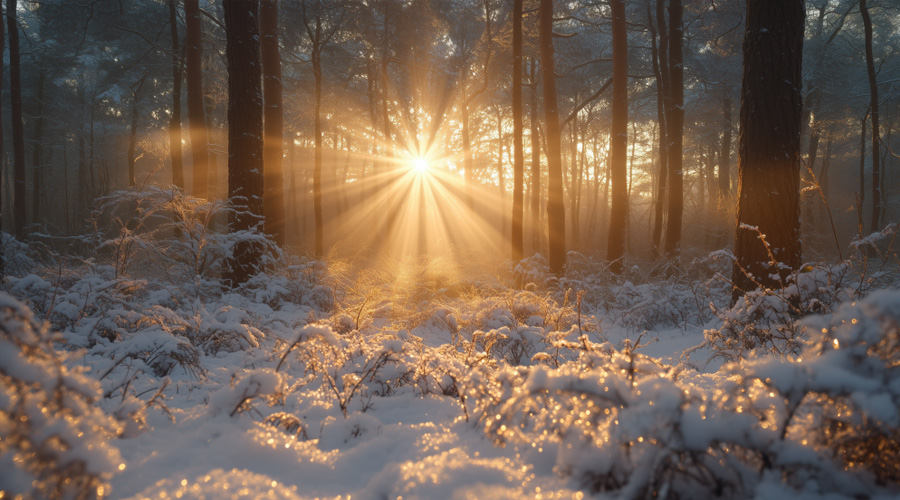 Fonds d’Écran Desktop : Plongez dans la Sérénité des Forêts Illuminées par le Soleil Couchant Fonds d’Écran Desktop : Plongez dans la Sérénité des Forêts Illuminées par le Soleil Couchant