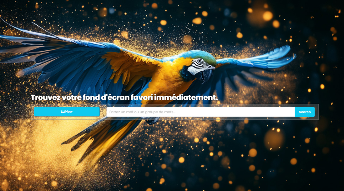 Un nouveau moteur de recherche de fonds d'écrans sur le site