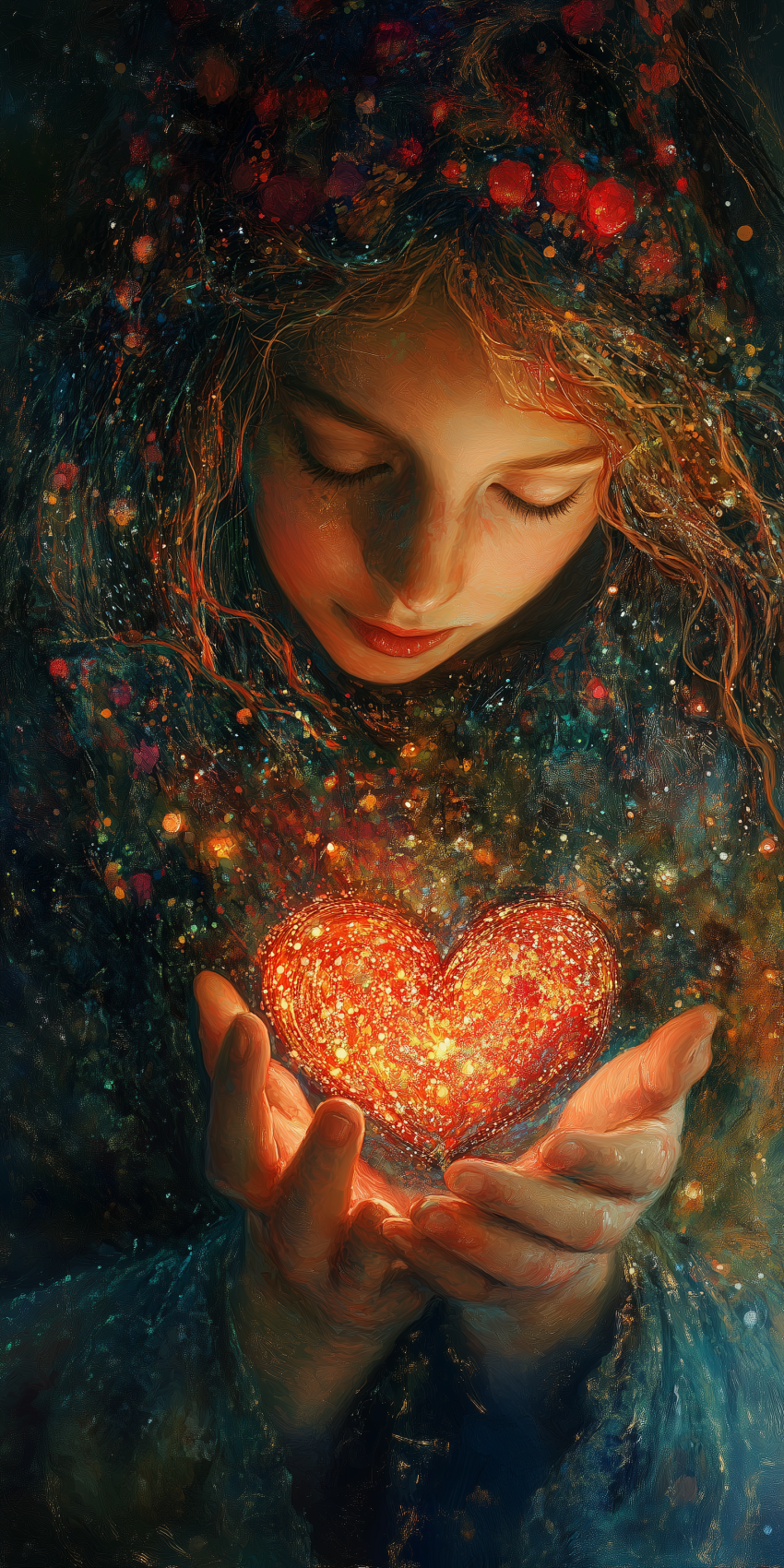 fond d ecran amour coeur romantique romantisme dessin