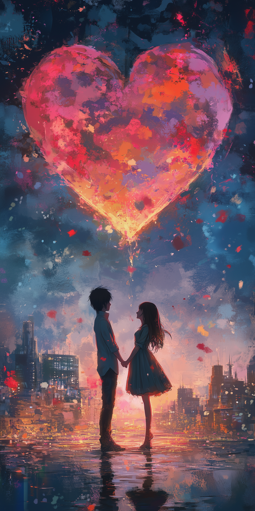 fond d ecran amour couple romantique romantisme coeur 1