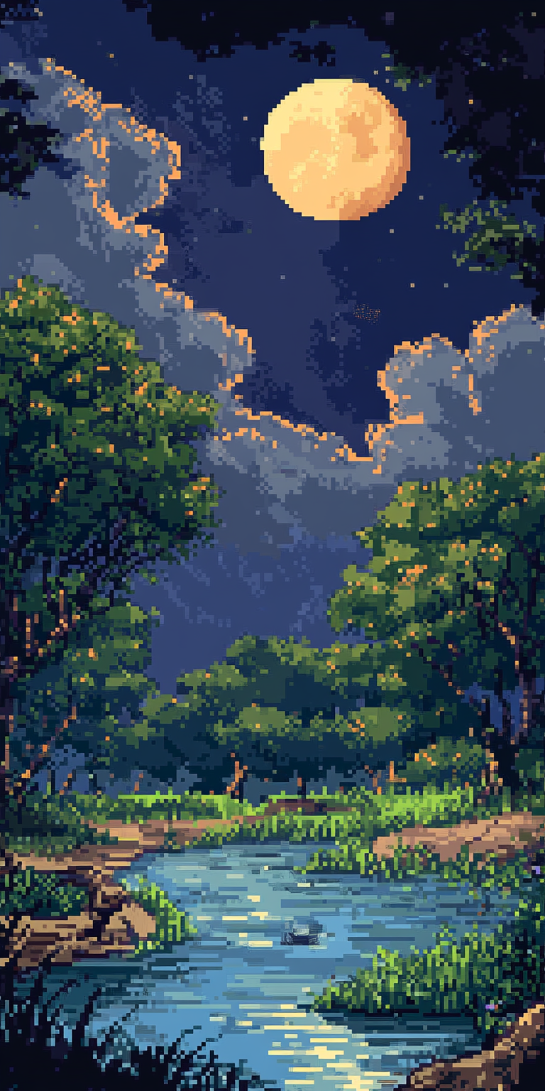 fond d ecran pixel art pour mobile 1