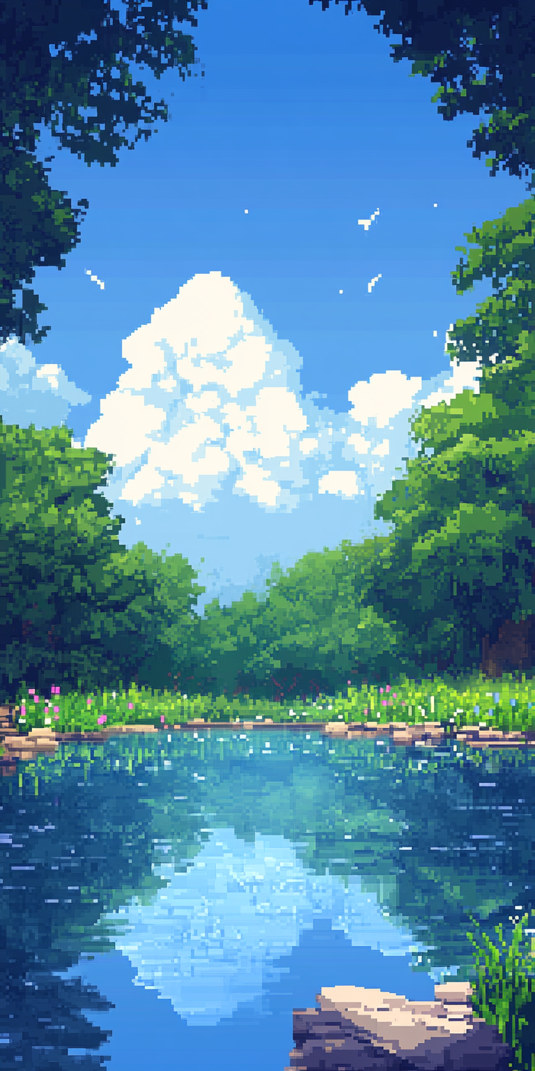 Fond d'écran pixel art pour mobile 25