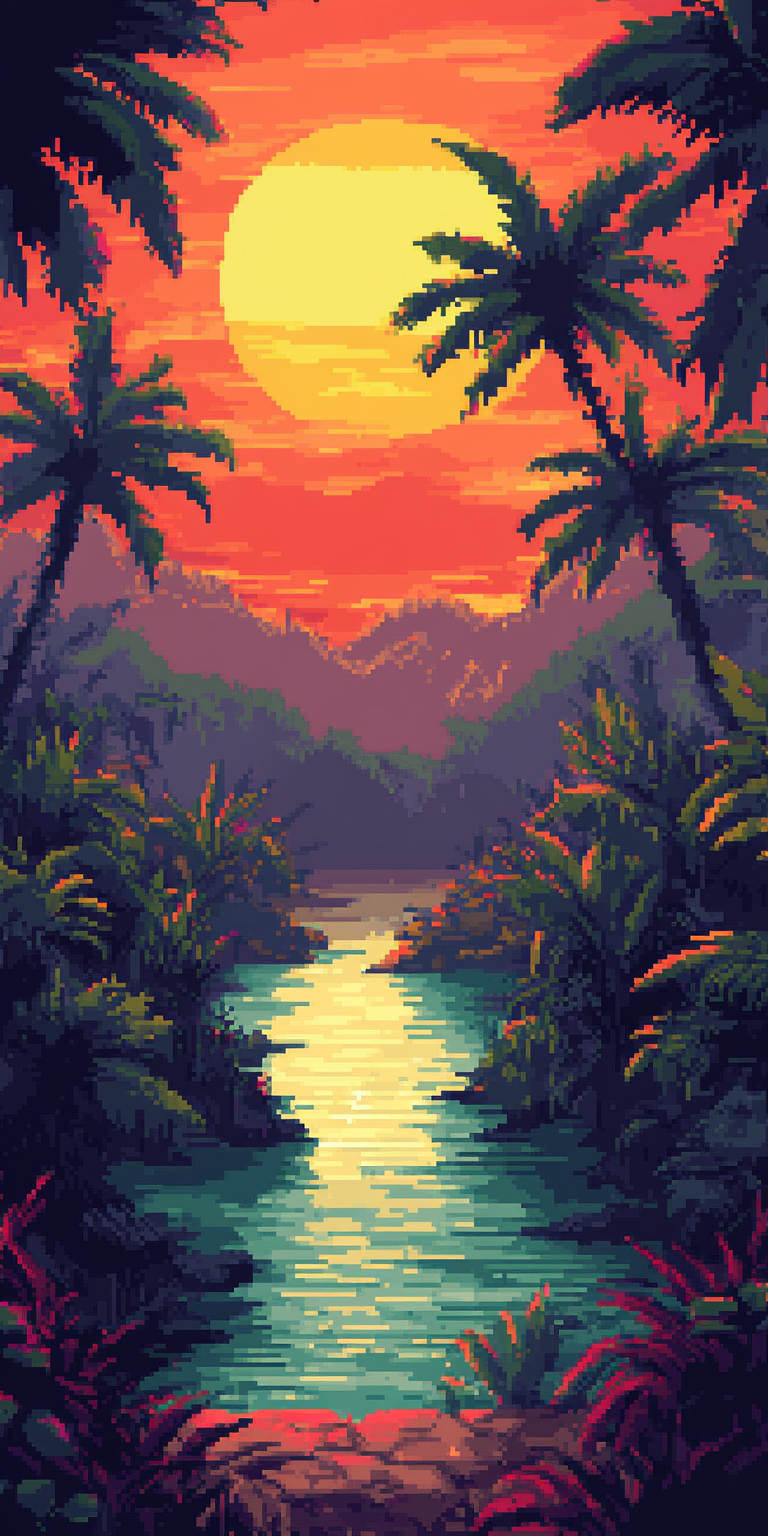 Fond d'écran pixel art pour mobile 28