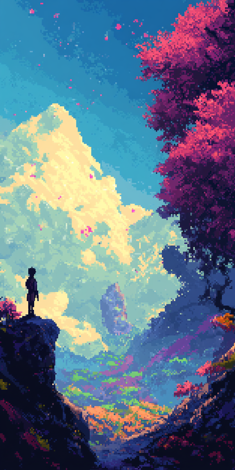 Fond d'écran pixel art pour mobile 41