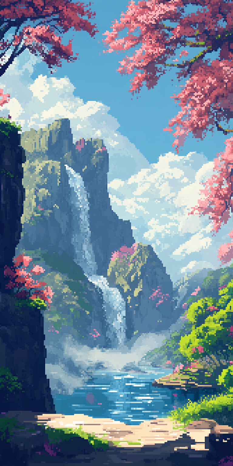 fond d ecran pixel art pour mobile 47