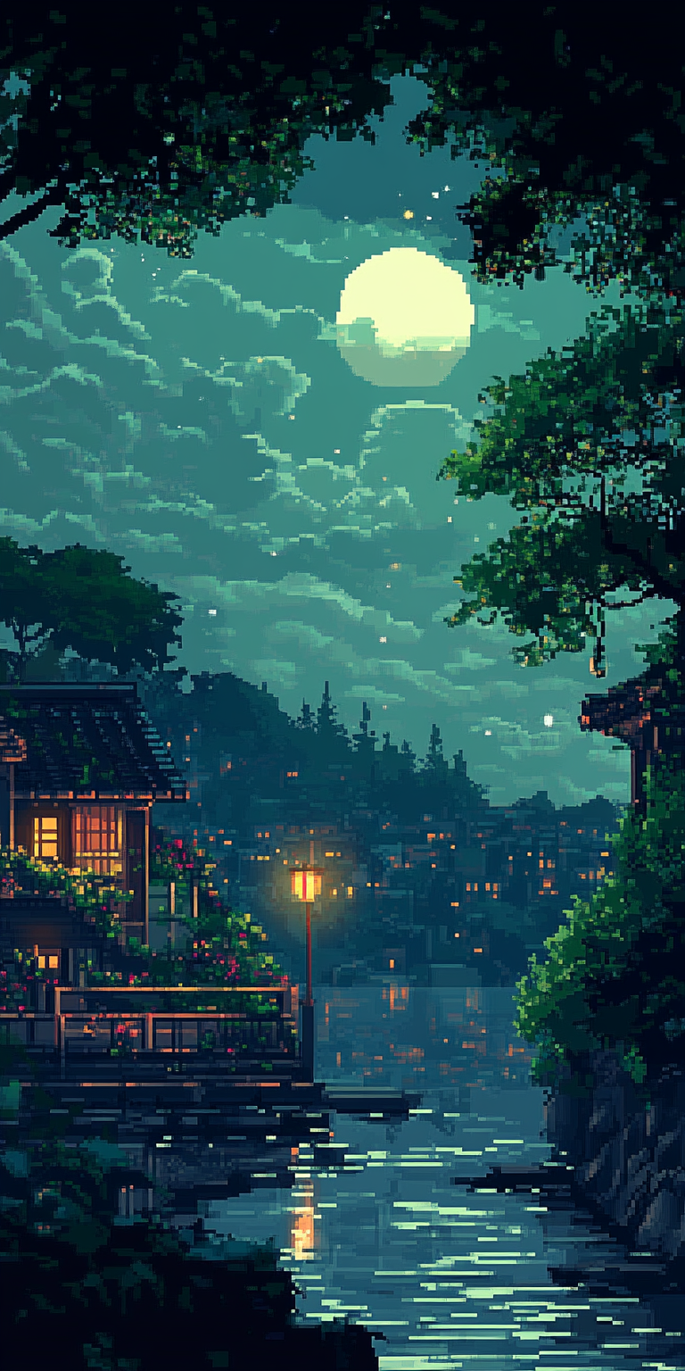 fond d ecran pixel art pour mobile 60