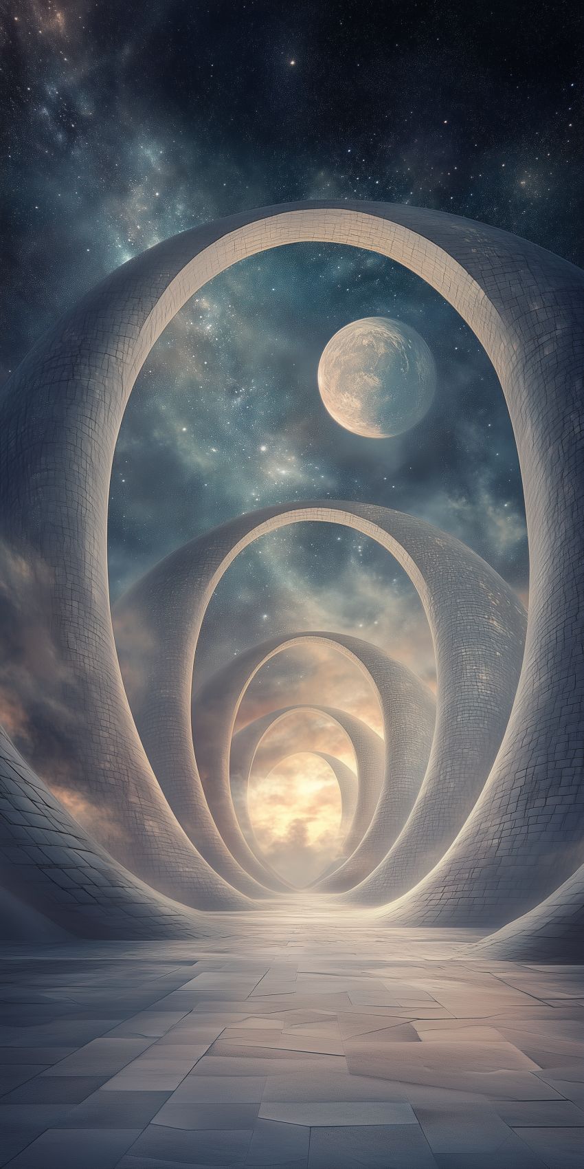 fond d ecran mobile abstrait surrealiste portes magiques 3