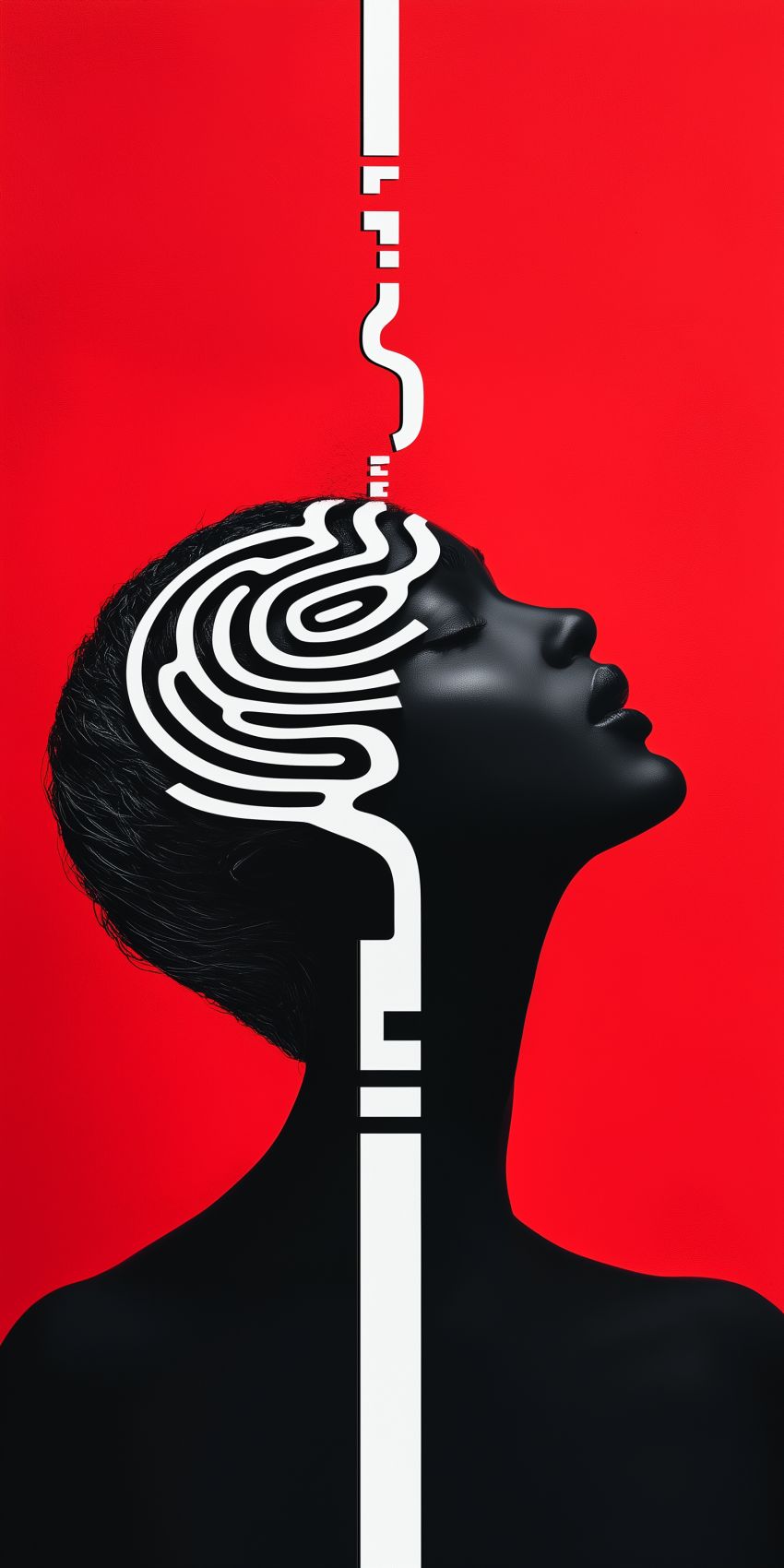 fond d ecran mobile abstrait surrealiste visage 4