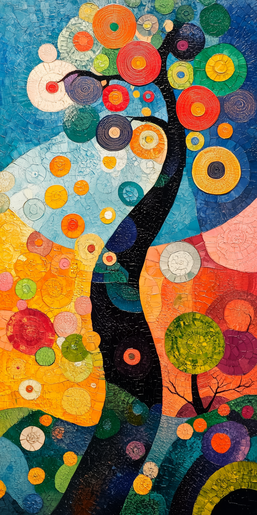 Gustav klimt inspiration fond d'écran pour mobile 1