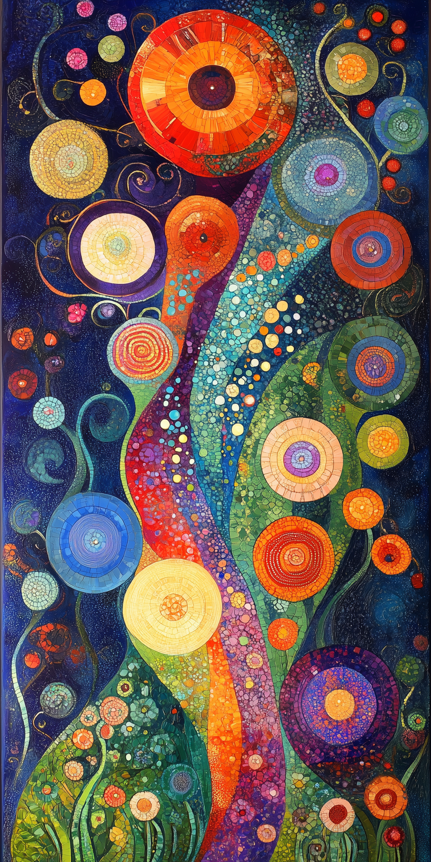 Gustav klimt inspiration fond d'écran pour mobile 2