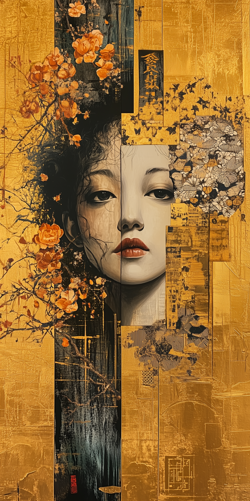 Gustav klimt inspiration fond d'écran pour mobile 20