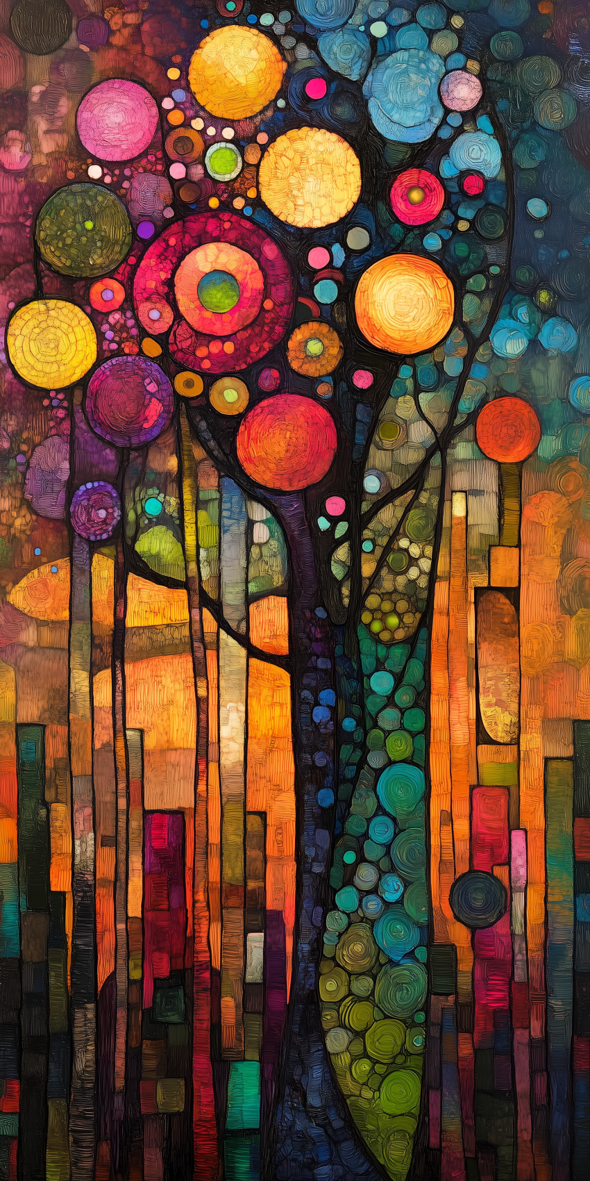 Gustav klimt inspiration fond d'écran pour mobile 3