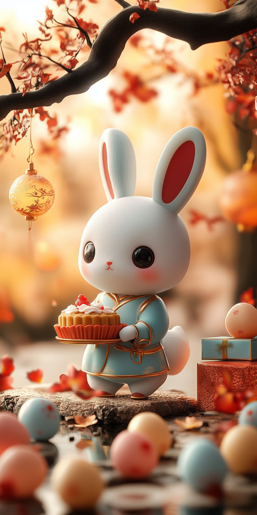 Fond d'écran kawaii lapin pour mobile 6