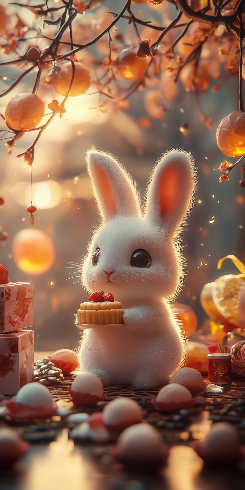 Fond d'écran kawaii lapin pour mobile 7