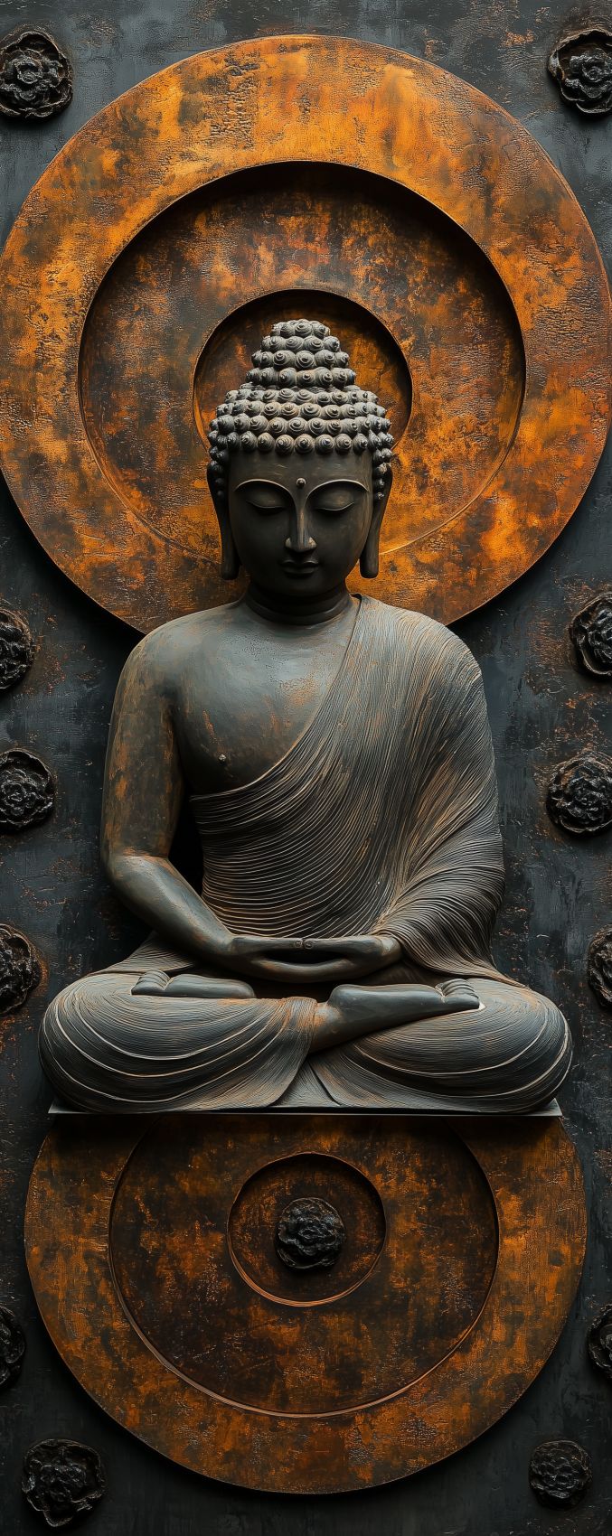 Fond d'écran sculpture zen abstraite pour mobile 002