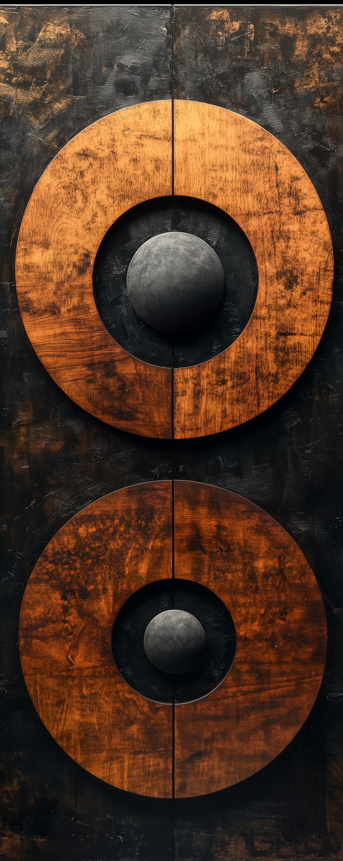 Fond d'écran sculpture zen abstraite pour mobile 006