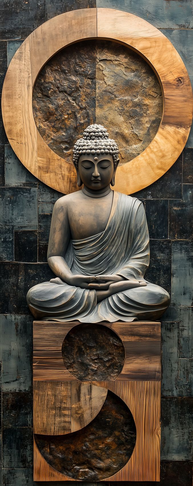 fond d ecran sculpture zen abstraite pour mobile 007
