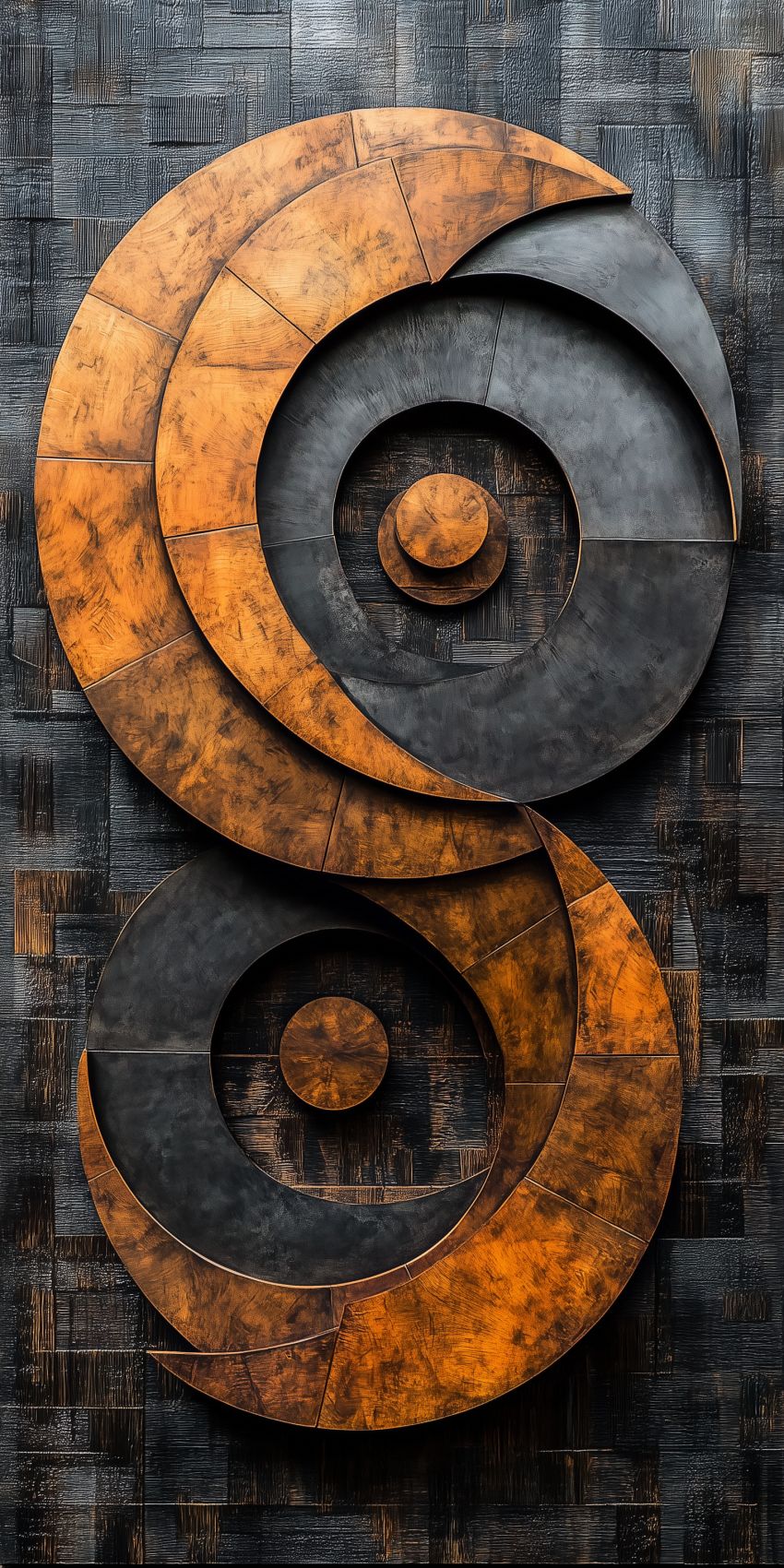 Fond d'écran sculpture zen abstraite pour mobile 017