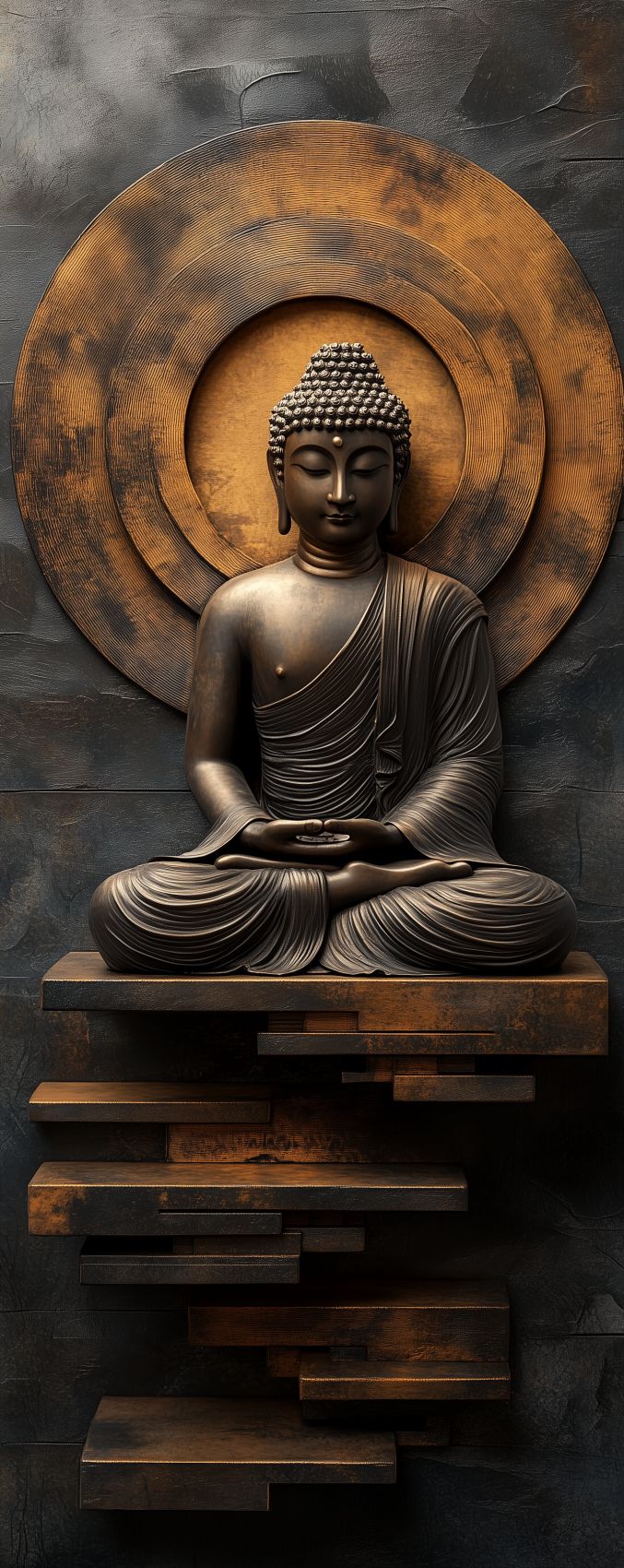 fond d ecran sculpture zen abstraite pour mobile 023