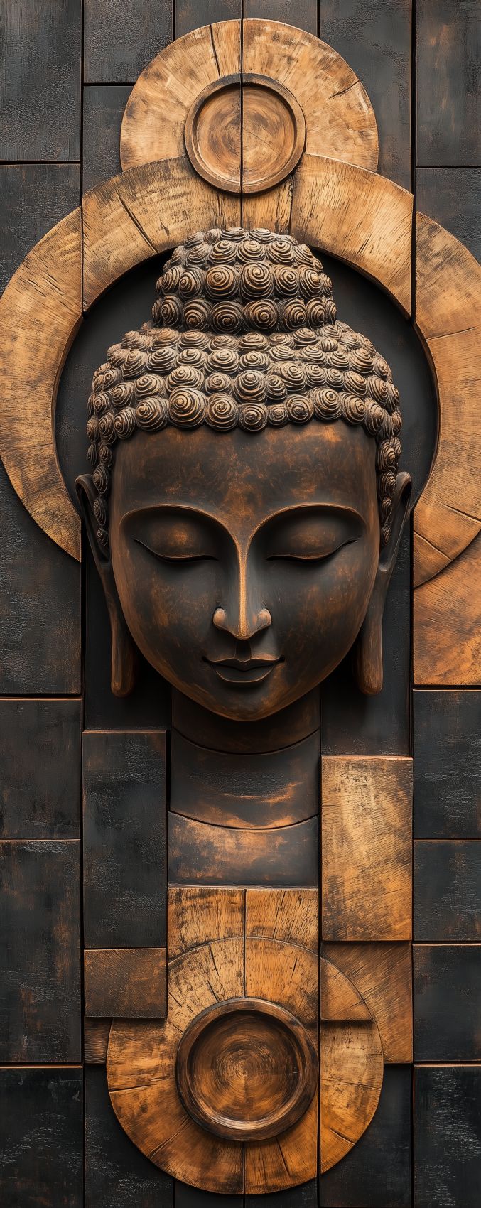 fond d ecran sculpture zen abstraite pour mobile 031