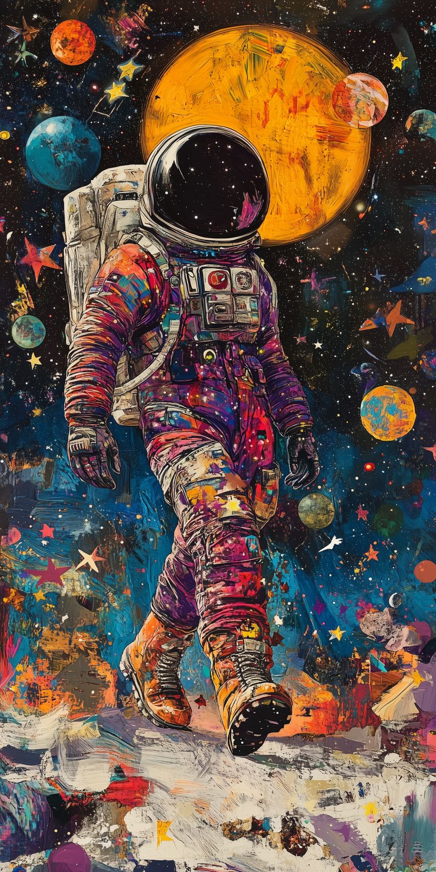 Fond d'écran mobile astronaute wallpaper smartphone 9