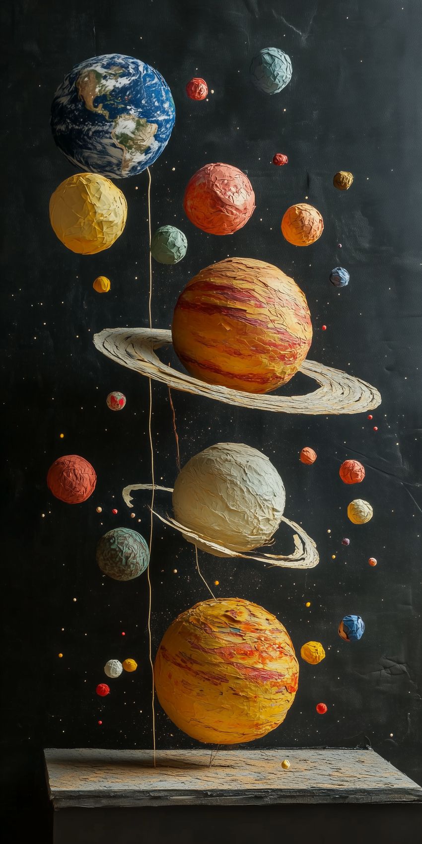 Fond d'écran mobile planetes et lunes wallpaper smartphone 2