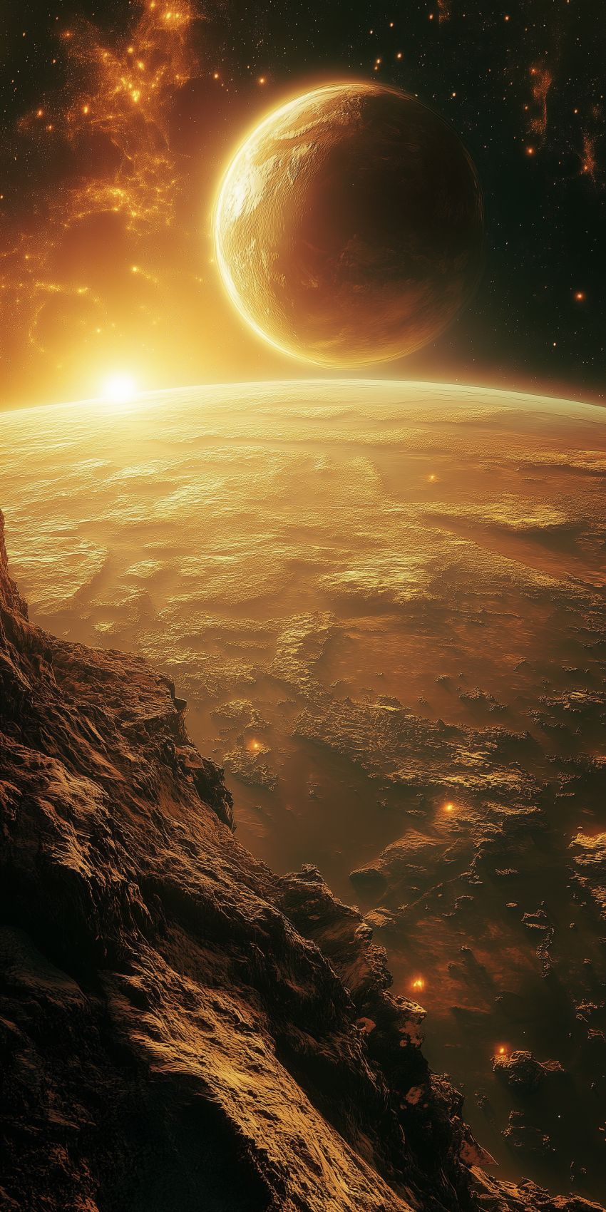 fond d ecran mobile planetes et lunes wallpaper smartphone 40