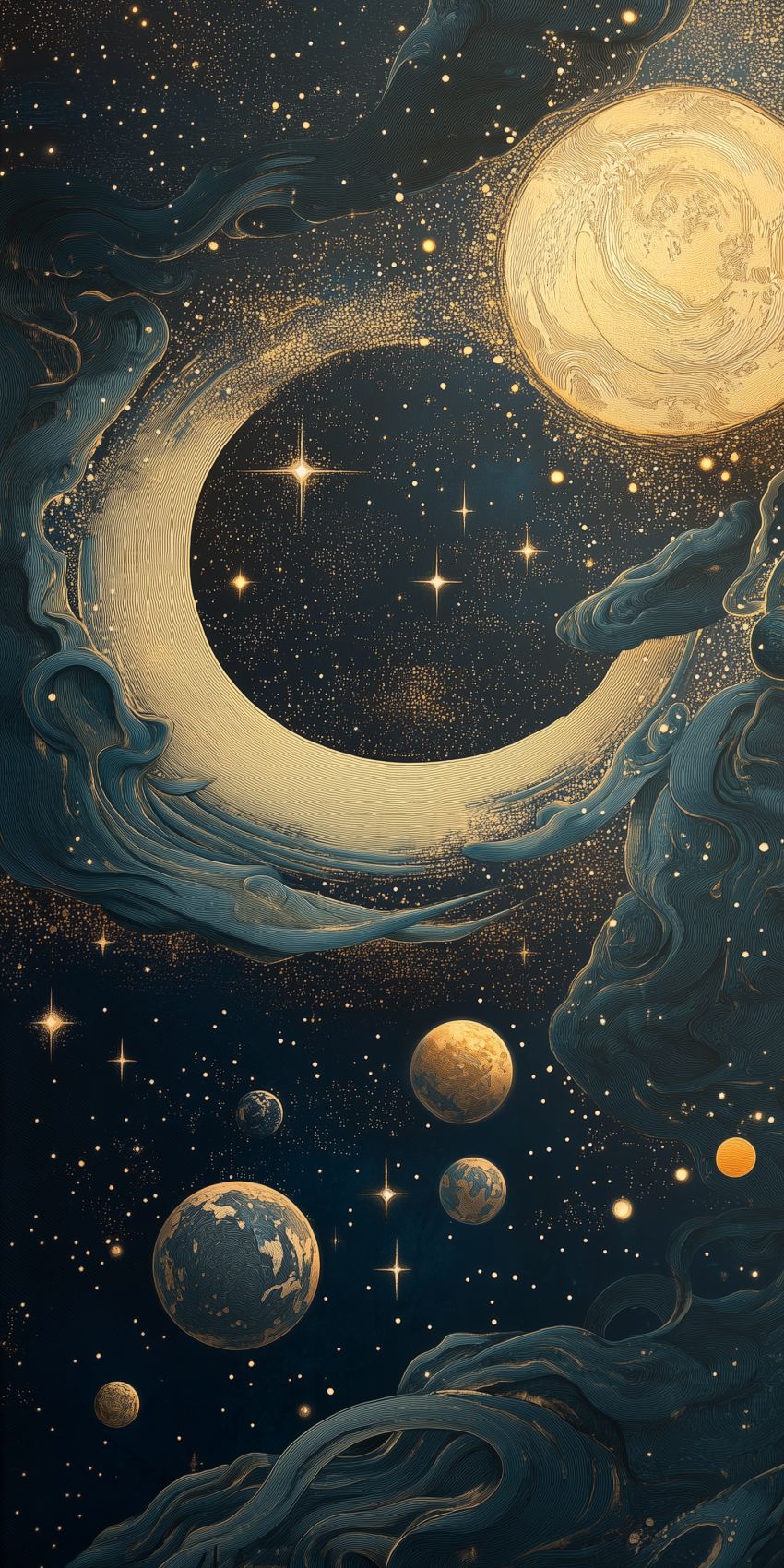 fond d ecran mobile planetes et lunes wallpaper smartphone 43