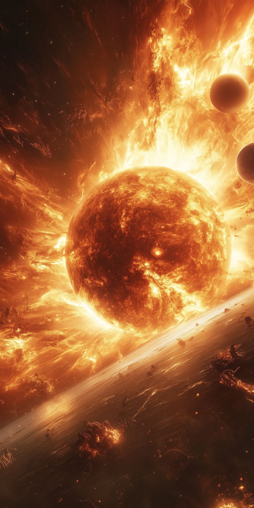 Fond d'écran mobile planetes et lunes wallpaper smartphone 48