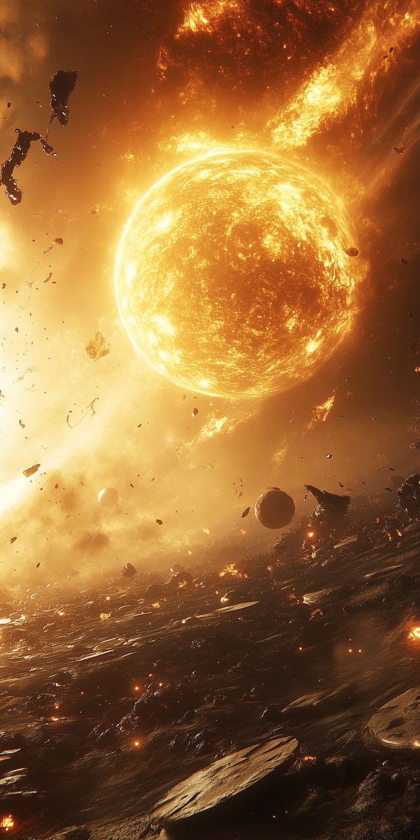 fond d ecran mobile planetes et lunes wallpaper smartphone 50