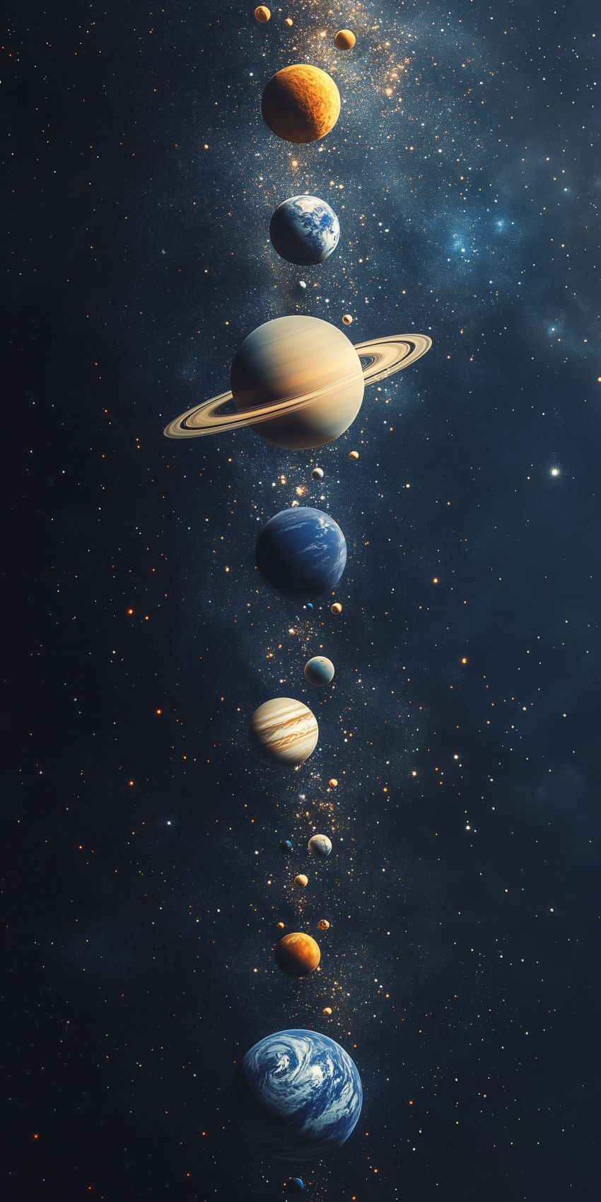 fond d ecran mobile planetes et lunes wallpaper smartphone 53