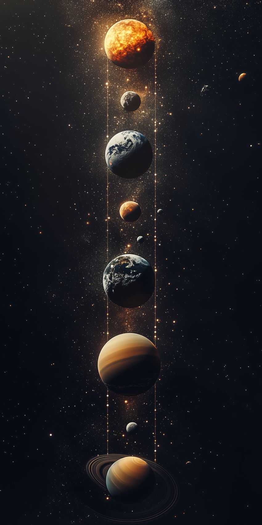 fond d ecran mobile planetes et lunes wallpaper smartphone 54