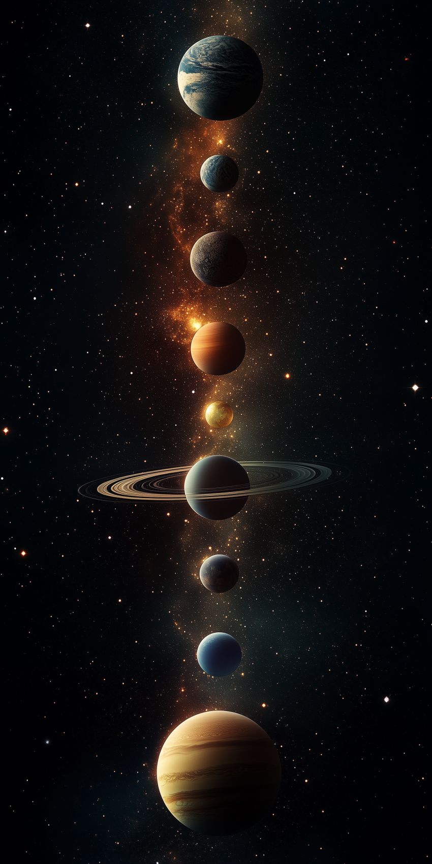 Fond d'écran mobile planetes et lunes wallpaper smartphone 59