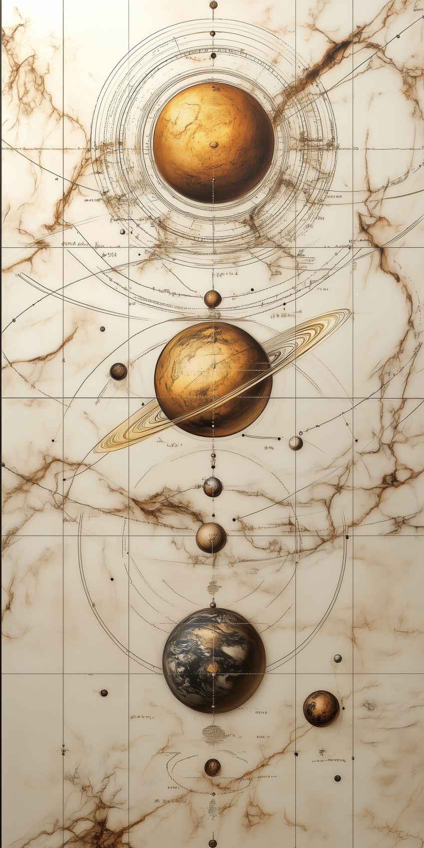 fond d ecran mobile planetes et lunes wallpaper smartphone 6