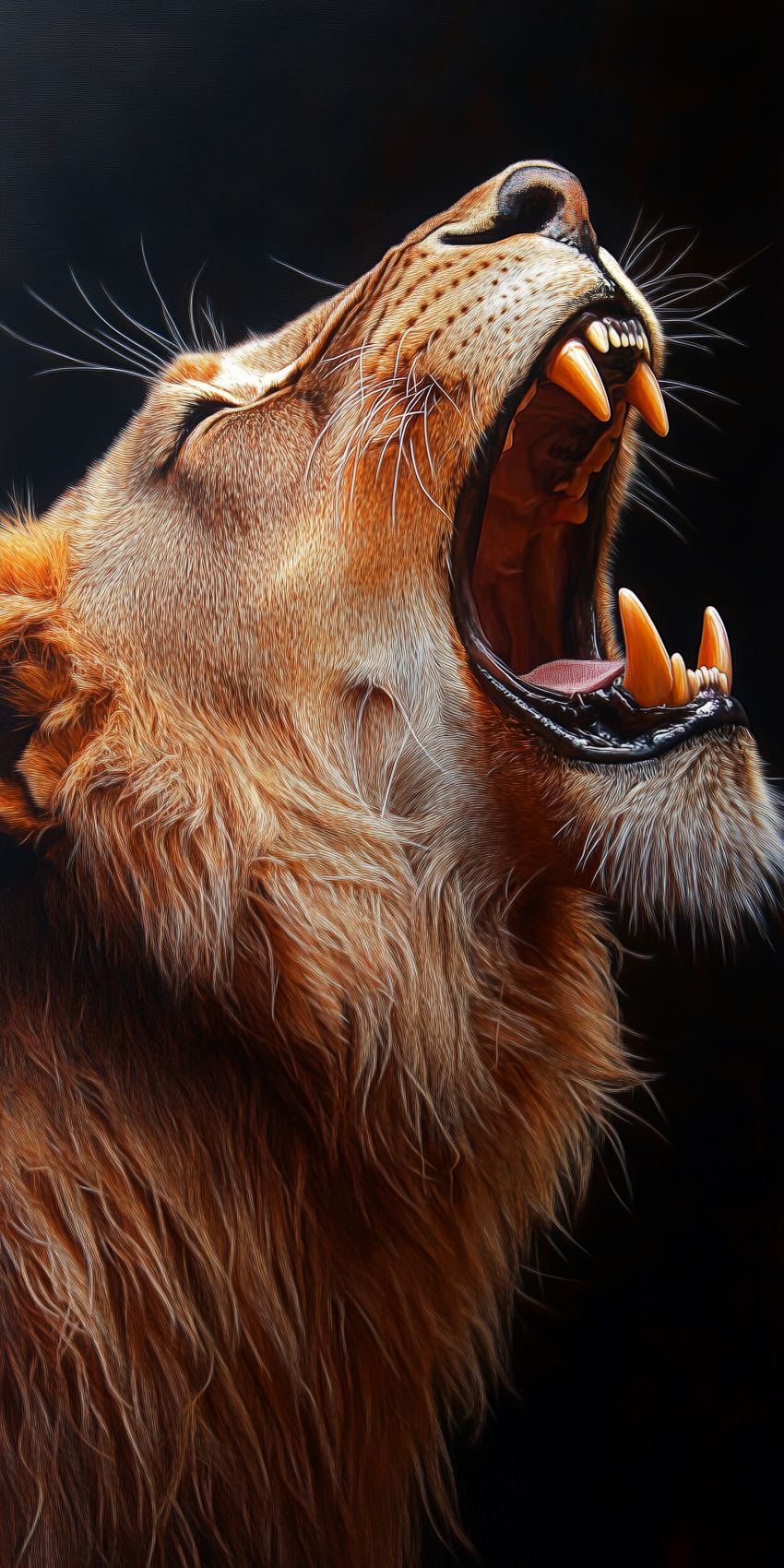 Fond d'écran mobile lion animaux sauvages wallpaper smartphone 3