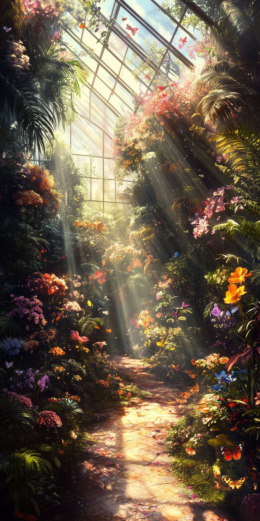 fond d ecran mobile jardin botanique wallpaper smartphone 3