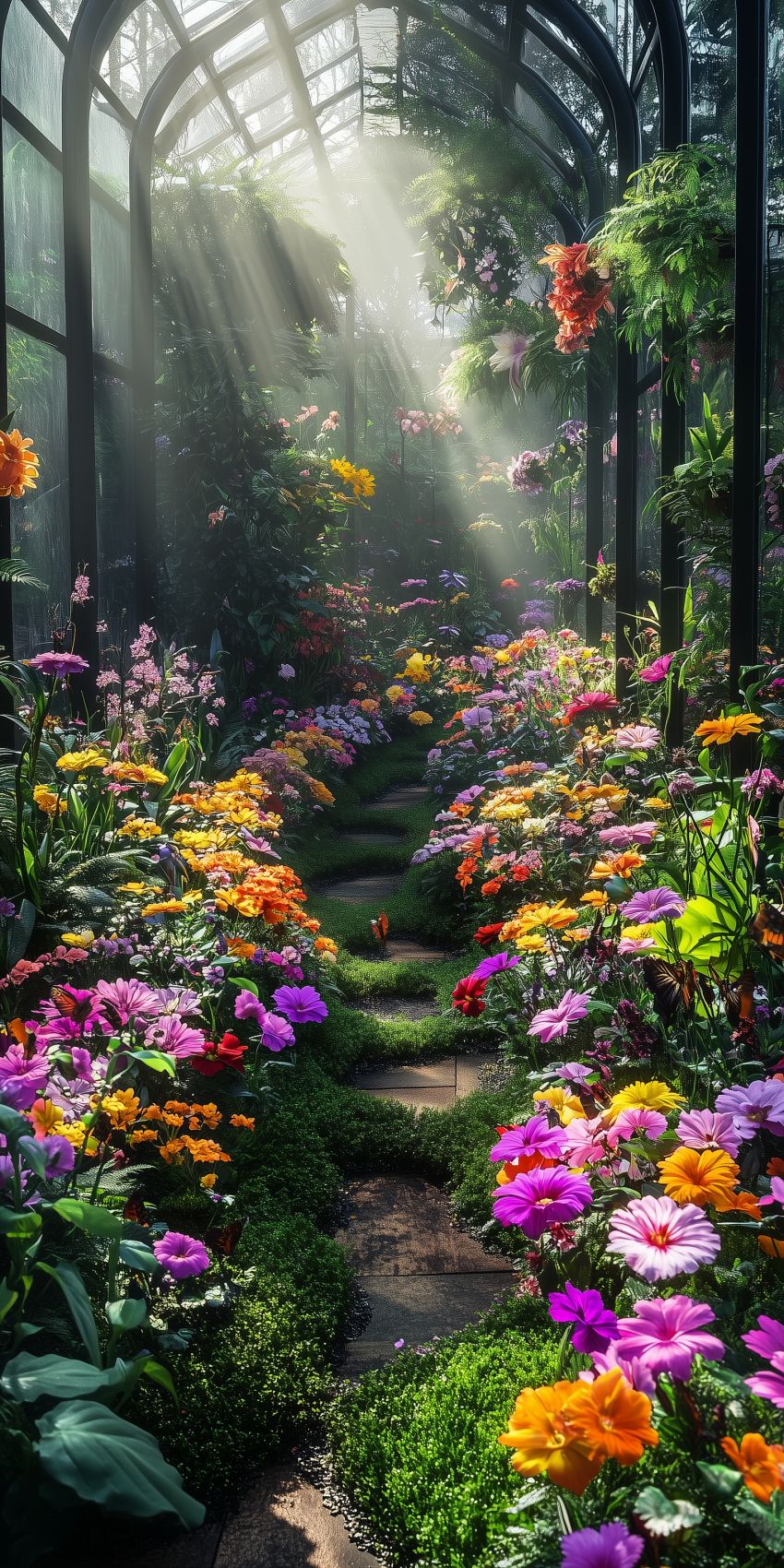 Fond d'écran mobile jardin botanique wallpaper smartphone 4