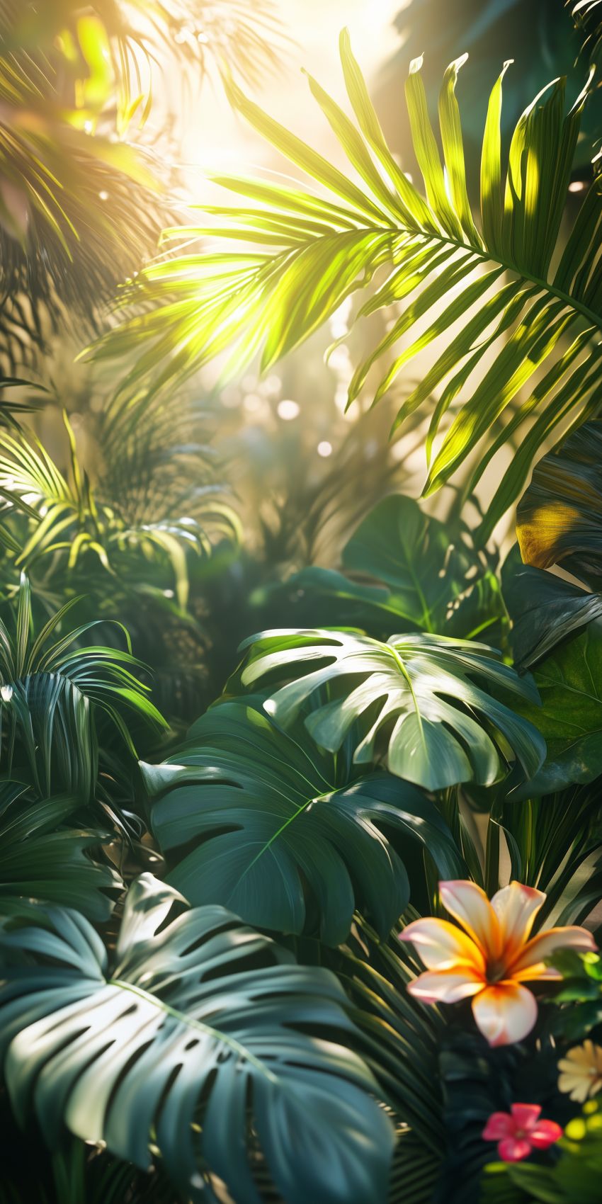 Fond d'écran mobile plantes tropicales wallpaper smartphone 1