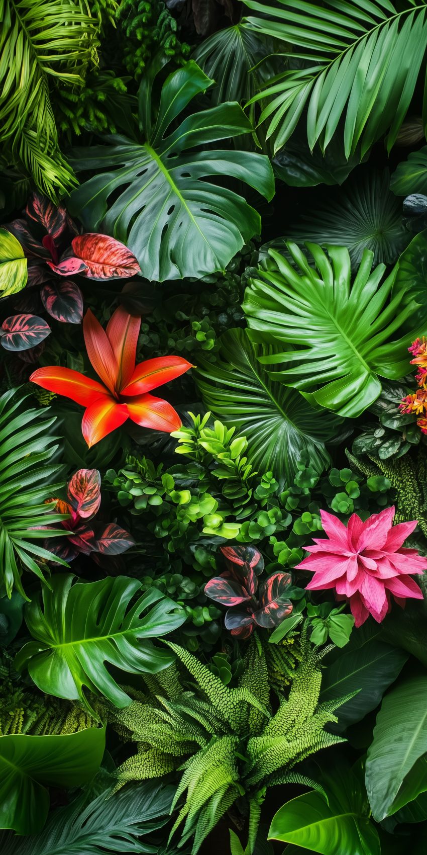 Fond d'écran mobile plantes tropicales wallpaper smartphone 2