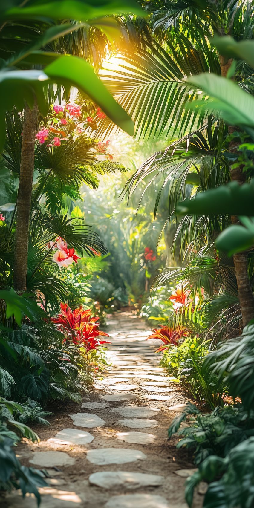 Fond d'écran mobile plantes tropicales wallpaper smartphone 4