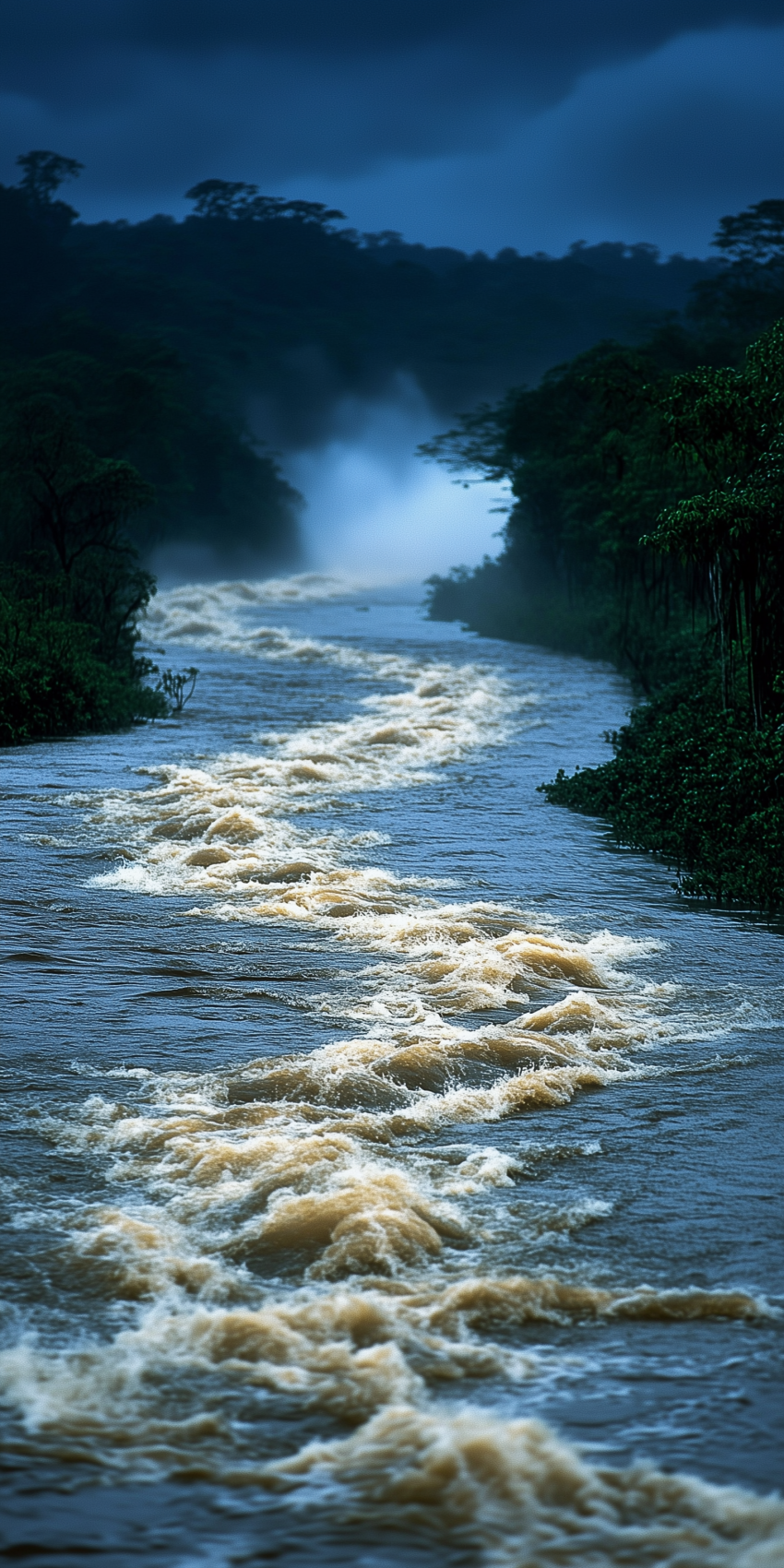 Fond d'écran cascade et riviere pour mobile 28