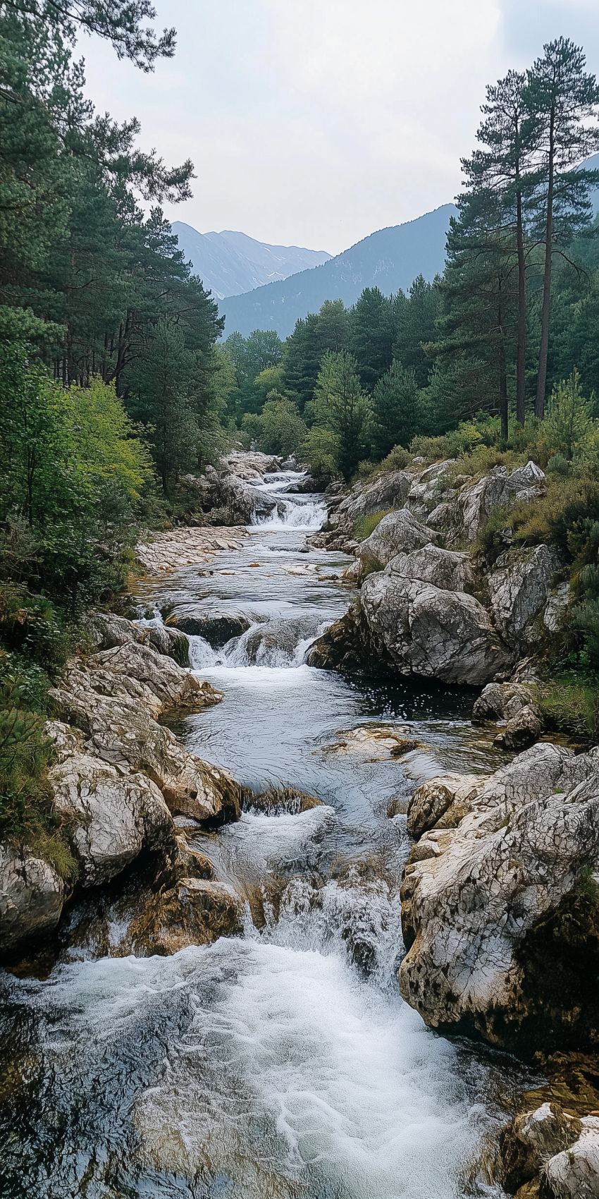 Fond d'écran cascades et rivières pour smartphone wallpaper mobile 002