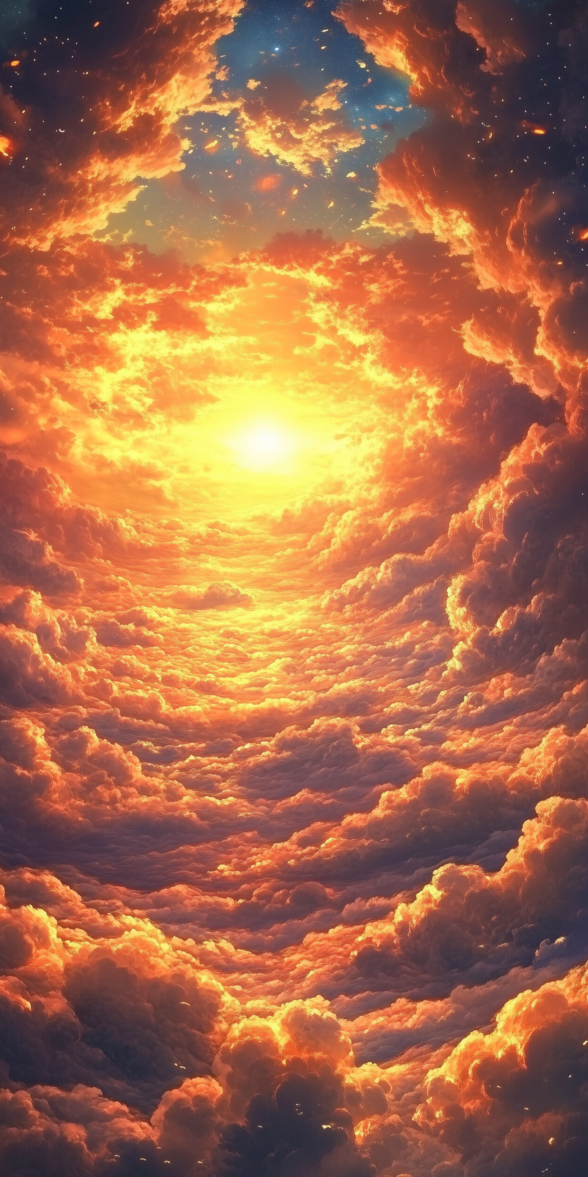 Fond d'écran de ciel et nuages pour mobile 17