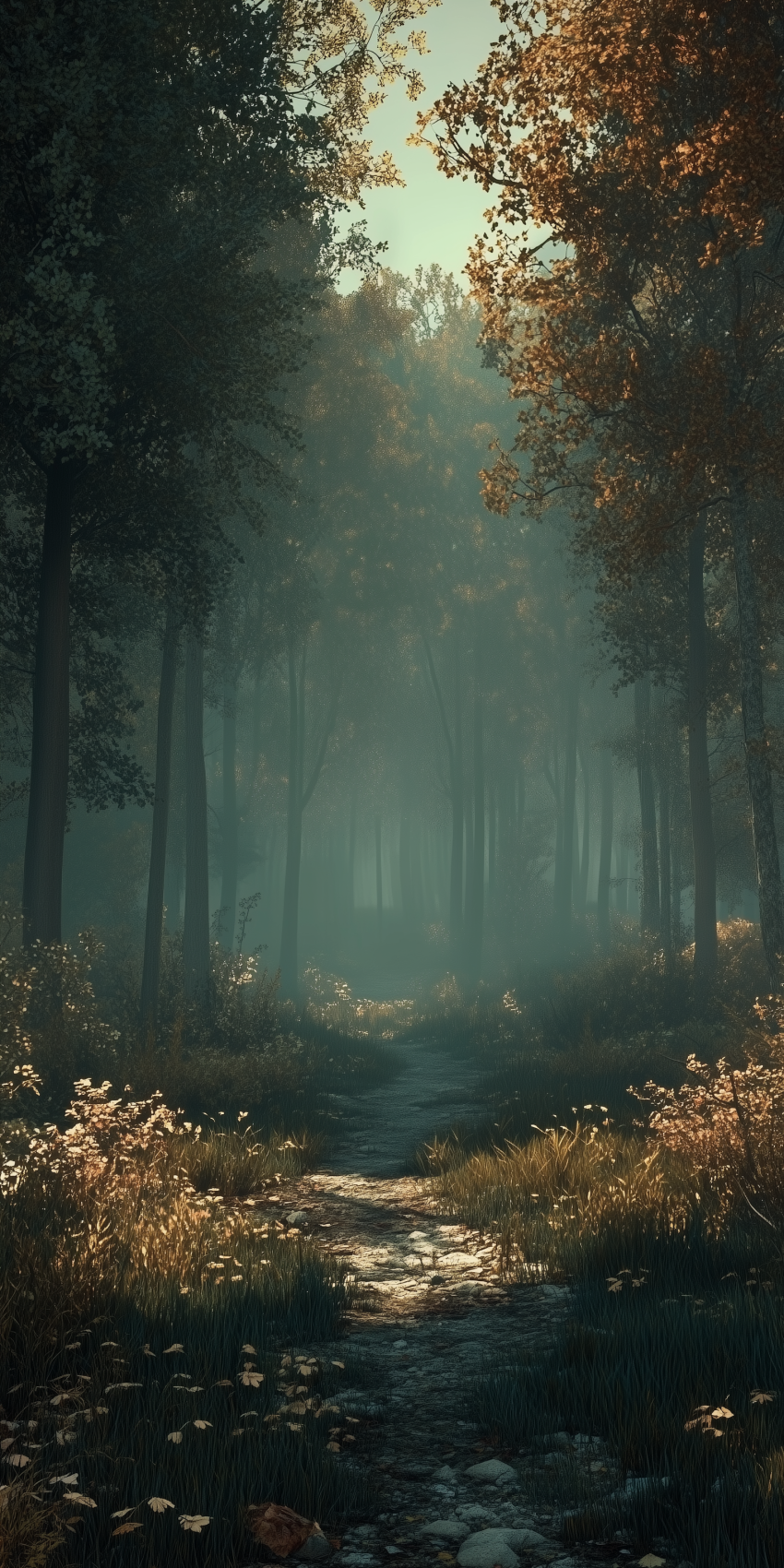 fond d ecran mobile foret et arbres 16