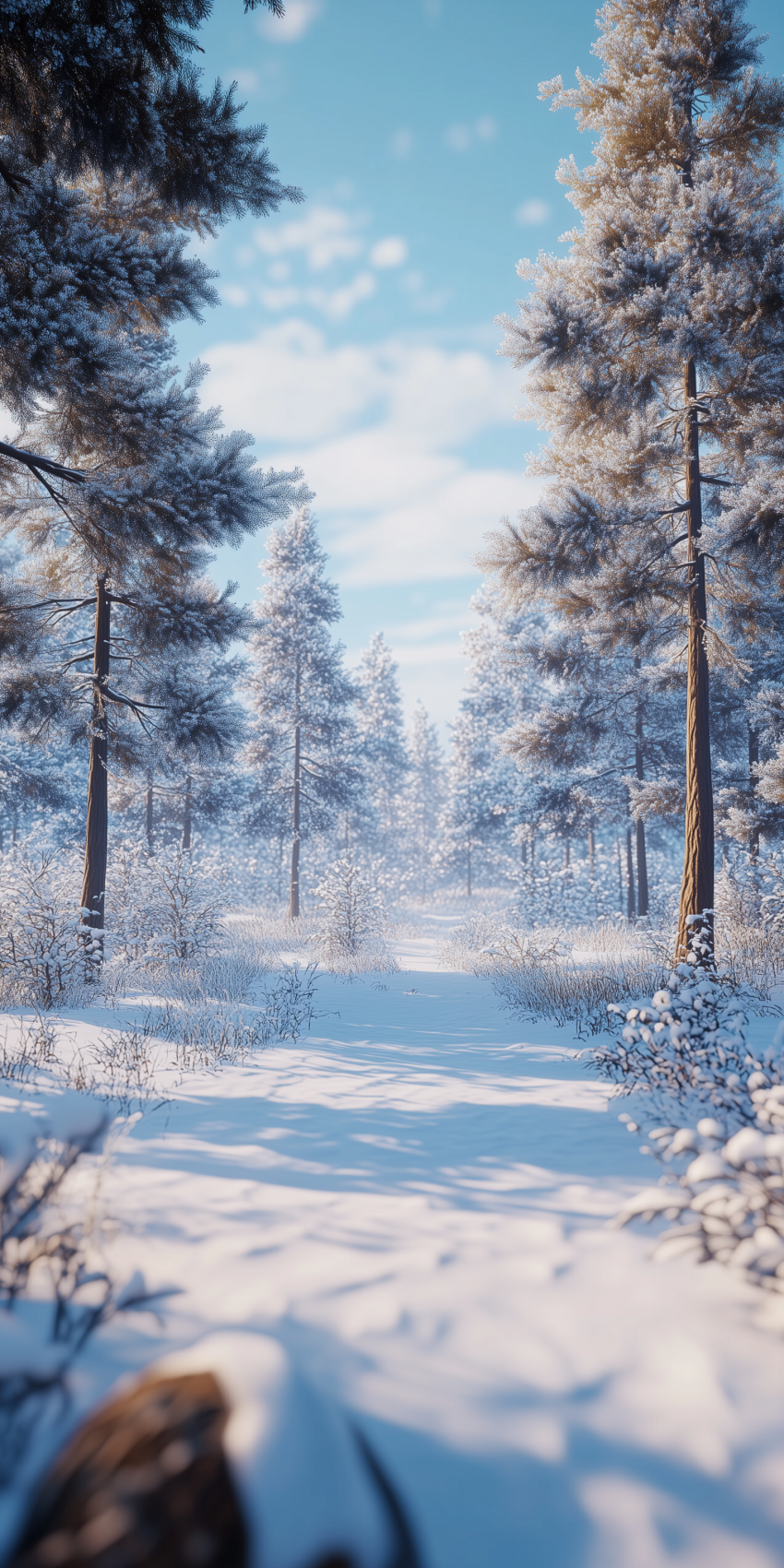 fond d ecran mobile foret et arbres 23