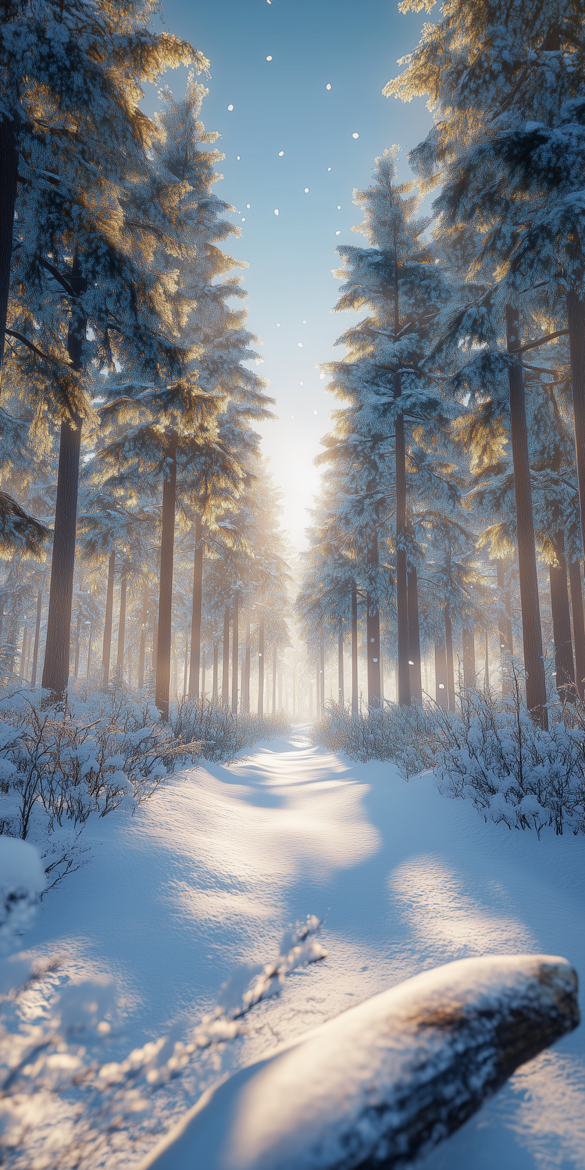 fond d ecran mobile foret et arbres 24