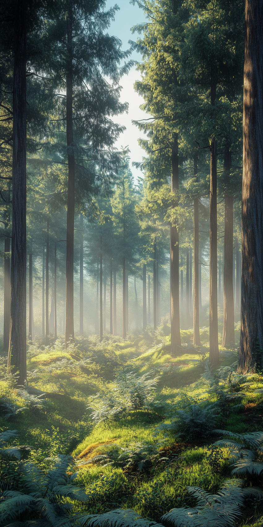 fond d ecran mobile foret et arbres 5