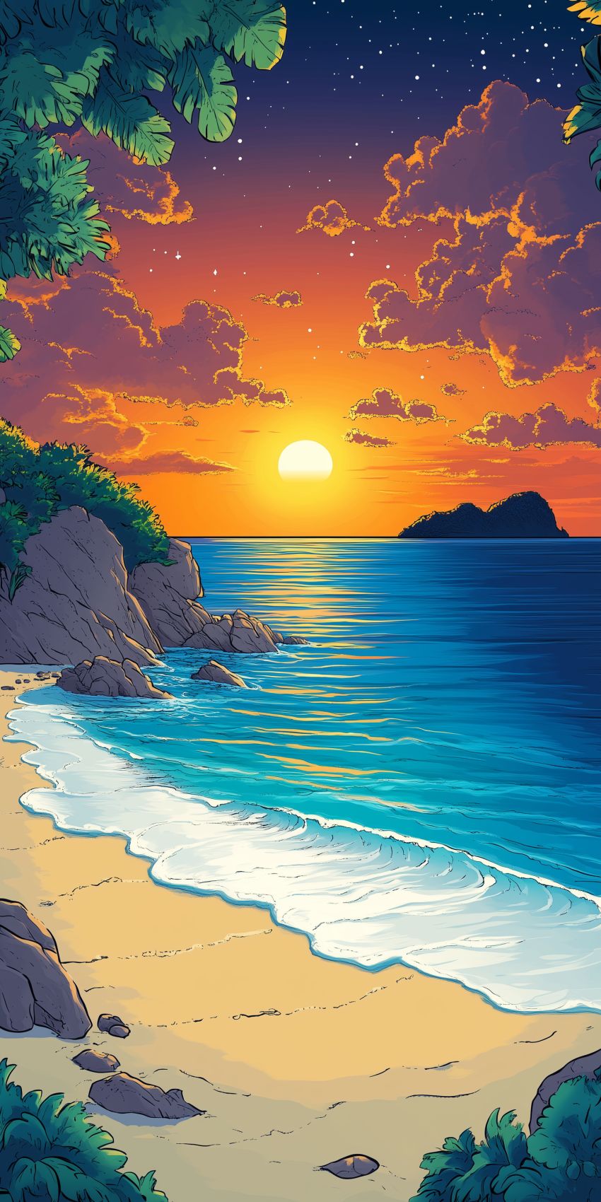 plage fond d ecran smartphone wallpaper mobile 4