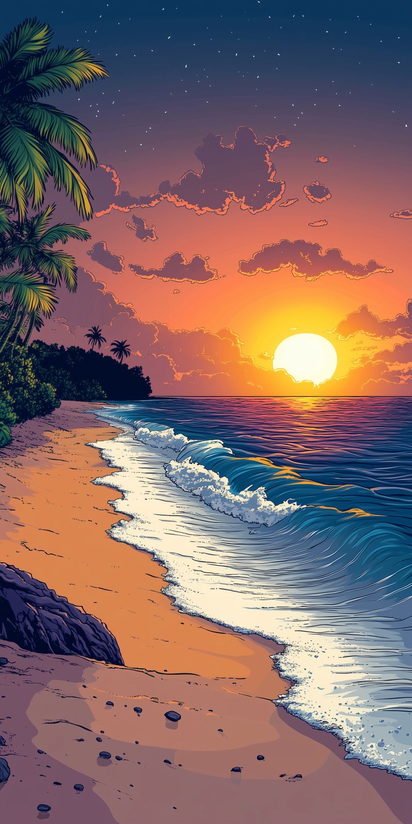 plage fond d ecran smartphone wallpaper mobile 7