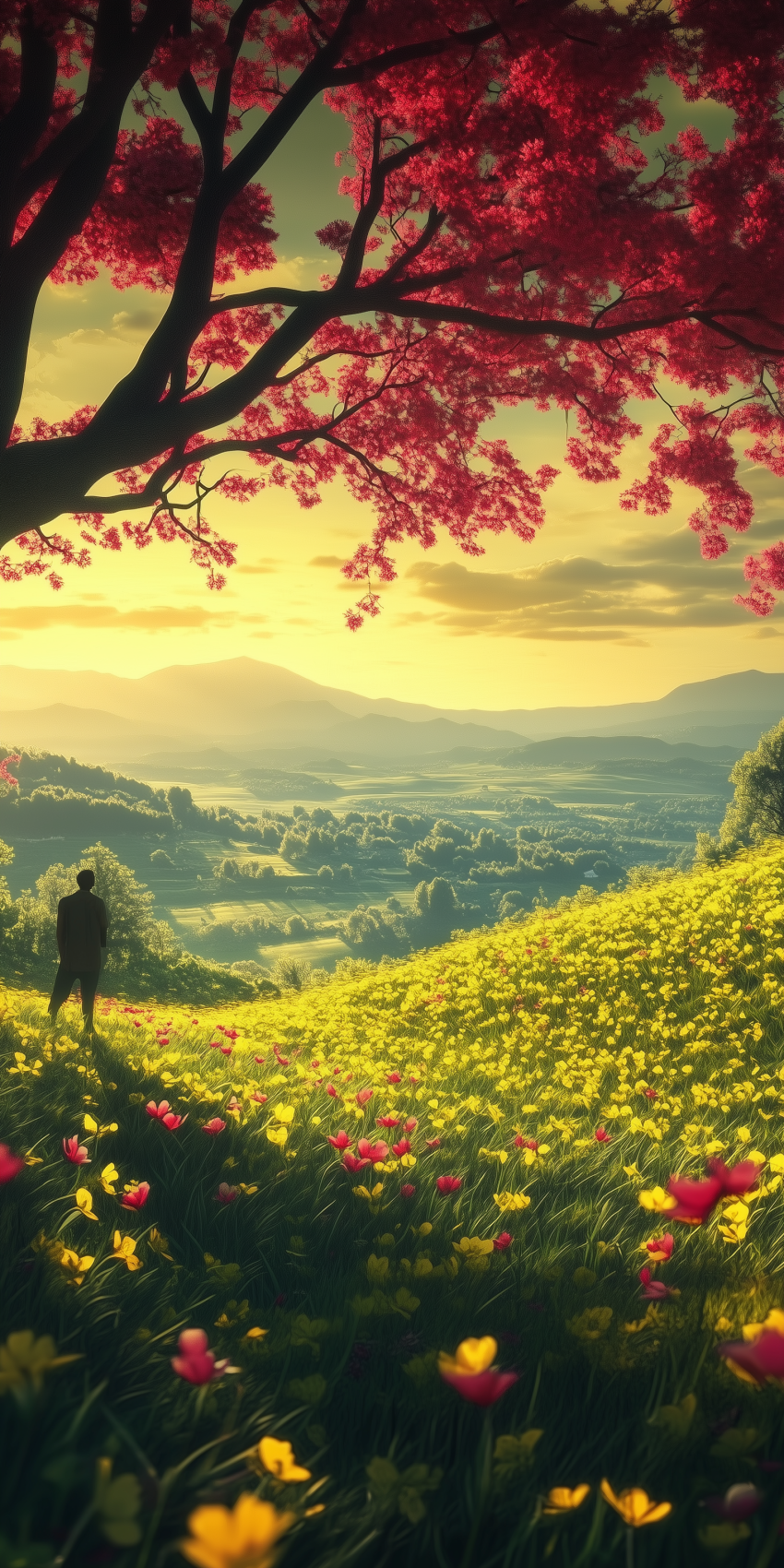 fond d ecran mobile paysage romantique 10